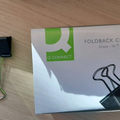 Metal clips 51 mm and 32 mm new, pack of 107 pieces