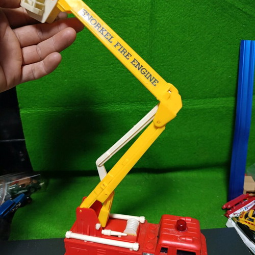 Vintage fire truck 80s with folding ladder used