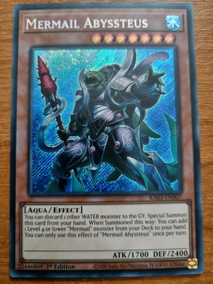 Mermail Abyssteus RA03 Secret Rare 1st edition Near Mint