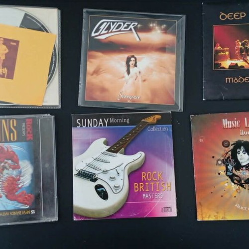 Rock CD and DVD collection used, 25 promo albums