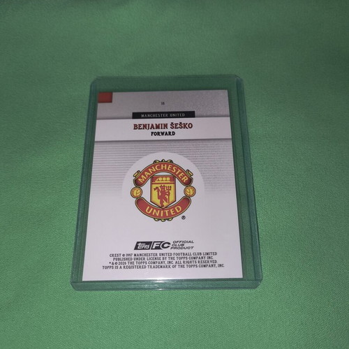 Benjamin Sesko Topps Manchester United card new