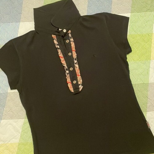 Burberry women's polo t-shirt black XL new