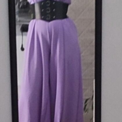 Lilac one-piece jumpsuit with pockets used