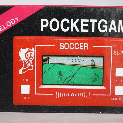 80's Soccer LCD Handheld Electronic Game SL 75S new
