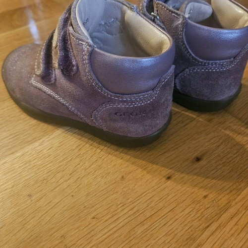 Geox kids boots used, size 23, shiny pink