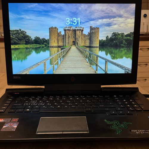 HP OMEN 17 Gaming Laptop used with i7, GTX 1070, 120Hz, SSD