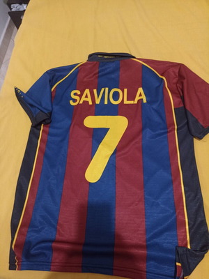 Barcelona Saviola Large Shirt like new, official replica