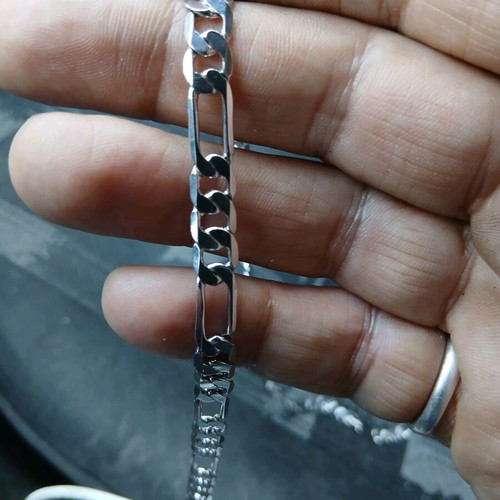 Silver plated necklace chain new, length 60 cm