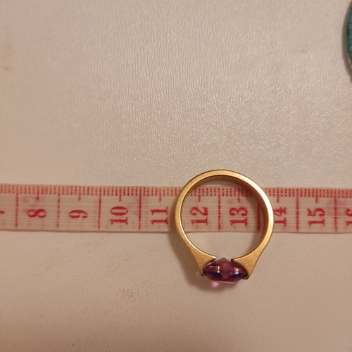 Stainless steel bracelets like new, pack of 4 with gift ring gold-colored