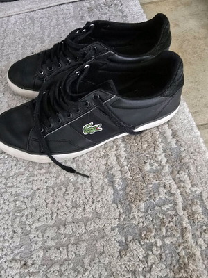 Lacoste men's sneakers like new, size 40, black