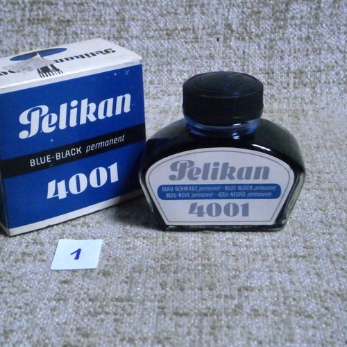 Pelikan 4001 Blue-Black Ink 70ml new, vintage, made in Germany