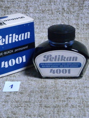 Pelikan 4001 Blue-Black Ink 70ml new, vintage, made in Germany