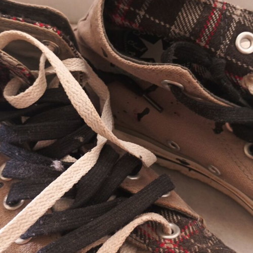 Converse Chuck Taylor All Star custom punk sneakers, like new, size 42