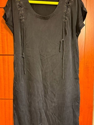 Silk dress black like new, size S