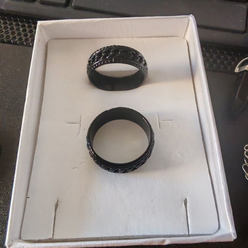 Unisex jewelry set Gothik new, black