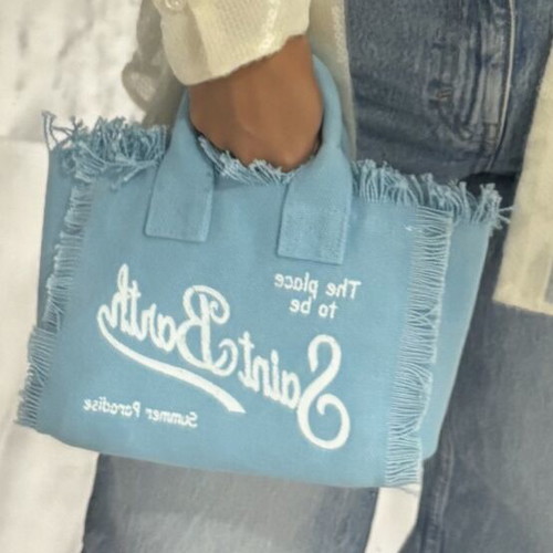 Vanity Mini MC2 Saint Barth Tote Bag New, Turquoise
