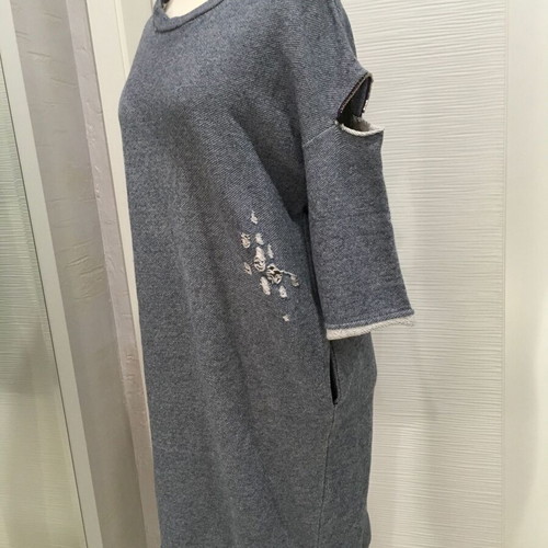 Brand Unique Dress S/M like new, gray and blue