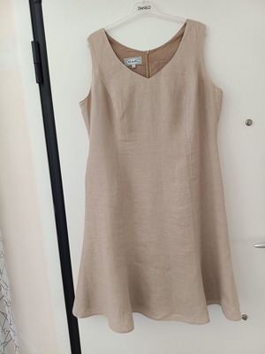 Vunic sleeveless linen dress beige, like new, size XL