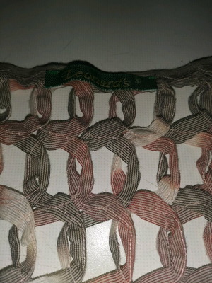 Leonards knitted blouse with cords like new, size M