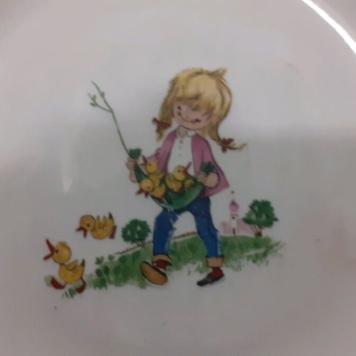 Children's plate used from the 70s for collectors