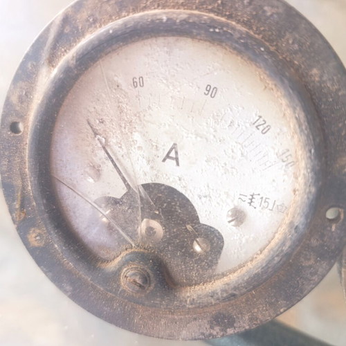 Vintage Analog Measuring Instruments (Ammeters) Used, Pack of 3, Industrial Steampunk Decor