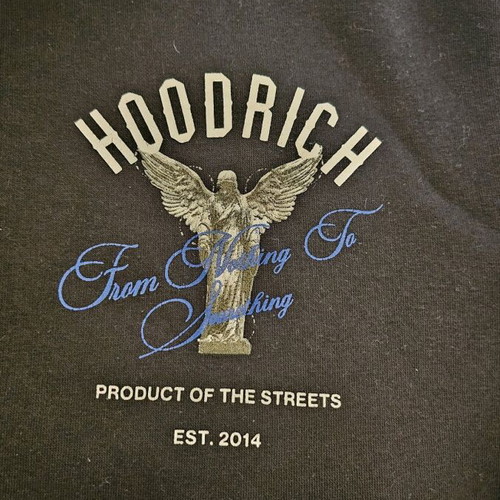 Hoodrich men's hoodie size M with angel design like new