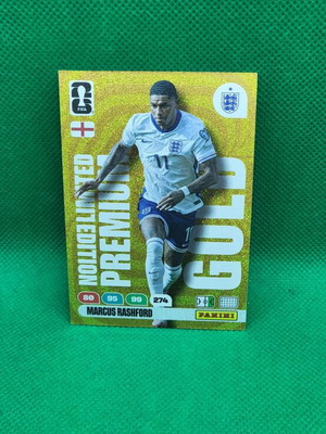 M. Rashford Gold Limited Edition Premium κάρτα Panini FIFA World Cup 2026 καινούργια