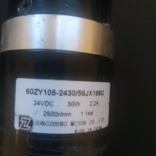 DC motor 24V 30W with 1:168 gearbox like new