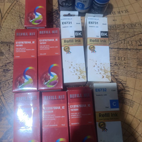 Μελάνια εκτυπωτή Epson L800 σετ