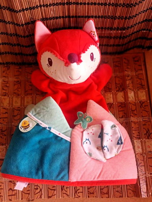 Alice Lilliputients hand puppet with sounds, missing 3 foxes