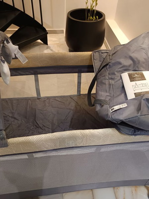 Lorelli Torino playpen like new, gray, two levels, 127x27x65 cm