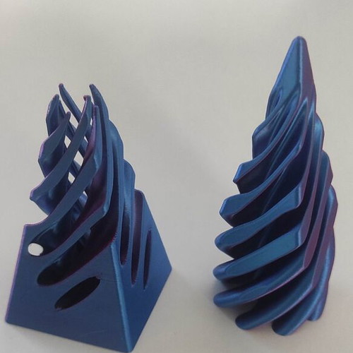 3d Impossible Vortex Pyramid Passthrough Fidget Toy new purple-blue antistress