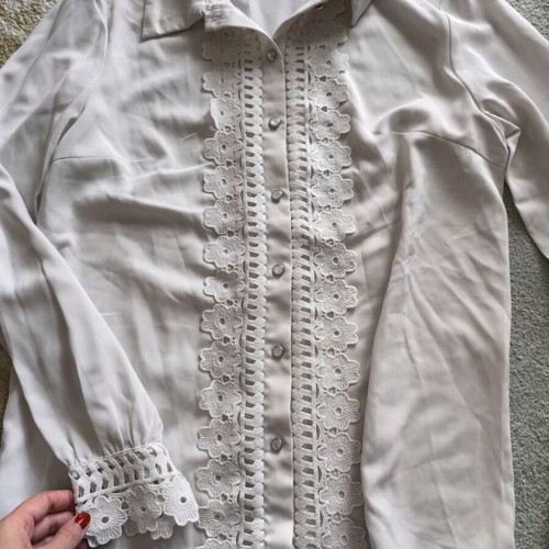 Shein women's shirt used, white, size M