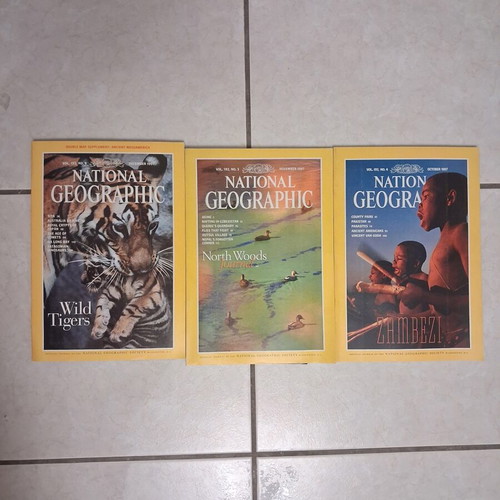 National Geographic magazines new, 1997-2002 plus 2004 special edition