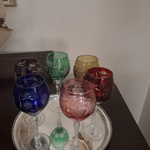 Nachtmann liqueur glasses set with carafe and 6 wine glasses like new