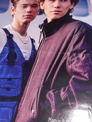 Marcus and Martinus poster with Emma Roberts like new