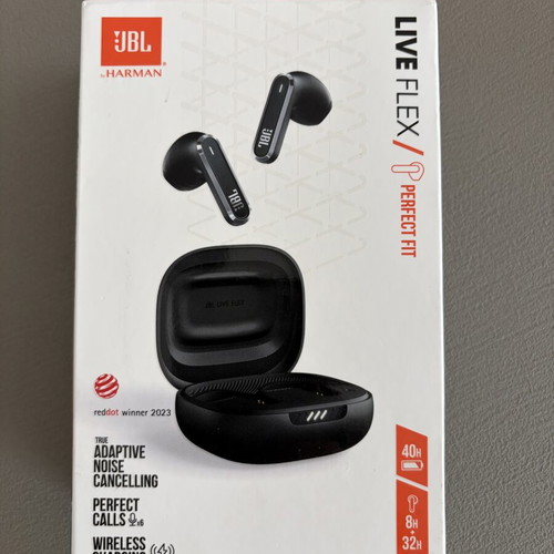 JBL Live Flex in-ear Bluetooth headphones, noise cancelling, waterproof