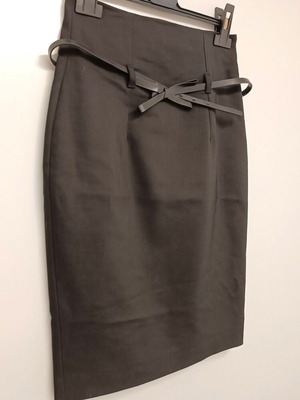 Liu Jo black pencil skirt size S new with belt