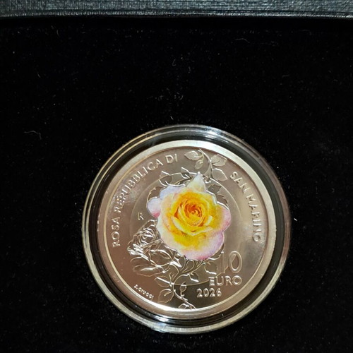 Collectible Colored 10 Euro Coin San Marino 2026 BU