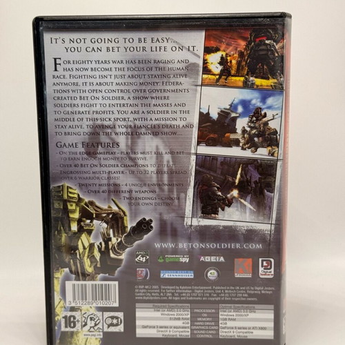 Bet on Soldier PC used game, action adventure
