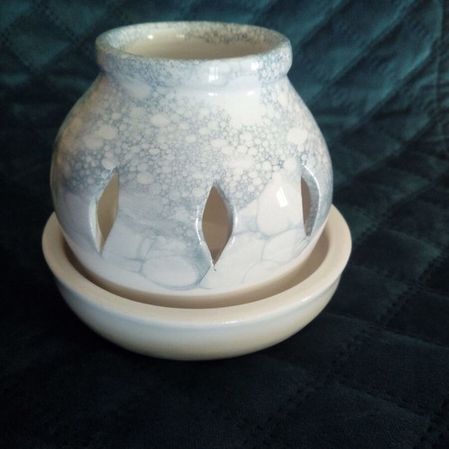 Handmade ceramic tealight holder new from Kythera