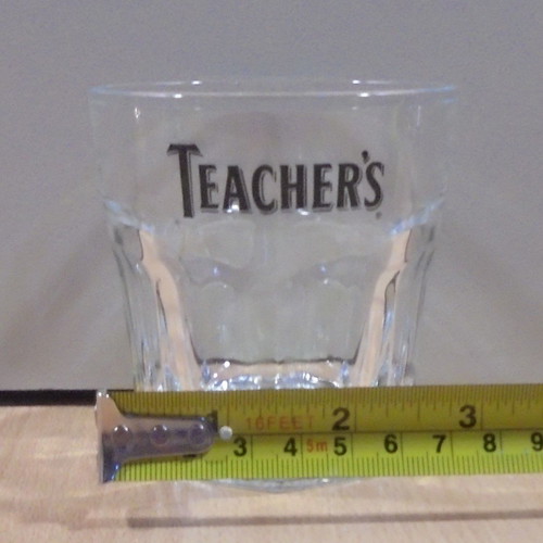 Teacher's scotch whisky promotional set of 2 glasses used