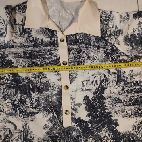 SHEIN Curve Vintage Toile de Jouy Midi Dress Tunic, 1XL