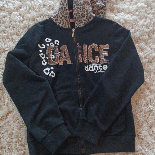 Girls' jacket size 12 like new, black