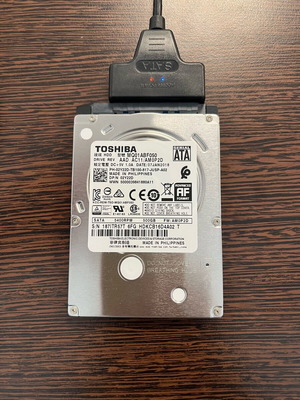 Toshiba MQ01ABF050 500GB hard drive used, non-functional