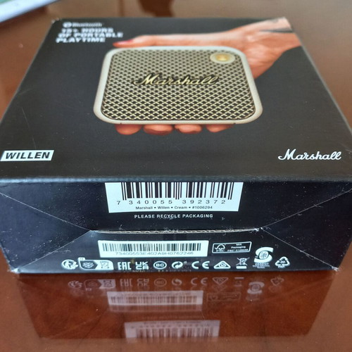 Marshall Willen Bluetooth Speaker 10W new, portable, waterproof, beige