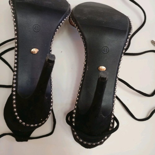 Black sandals size 41 new