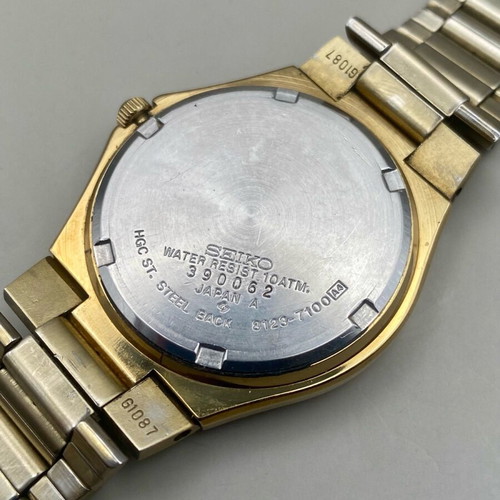 Seiko Quartz 100M 8123-7100 μεταχειρισμένο, επιχρυσωμένο 38mm