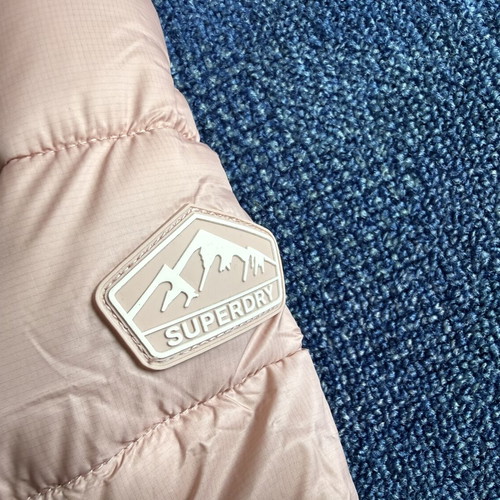 Superdry Hooded Fuji Padded Jacket, women's, vintage blush pink