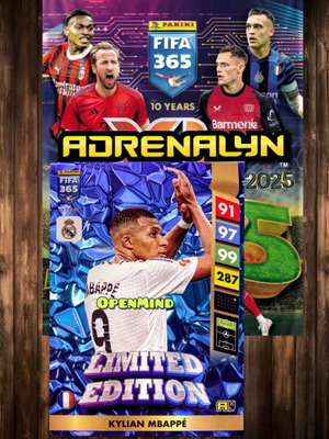 Kylian Mbappe Upgrade Limited Edition Fifa 365 2025 Andrenalyn XL card new